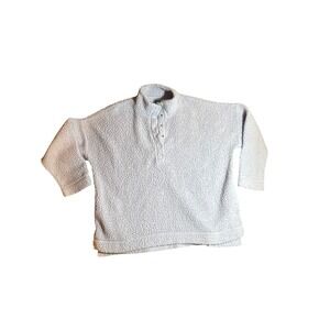 Aerie‎ Sherpa Fleece Pullover Sweater Light Blue Size L